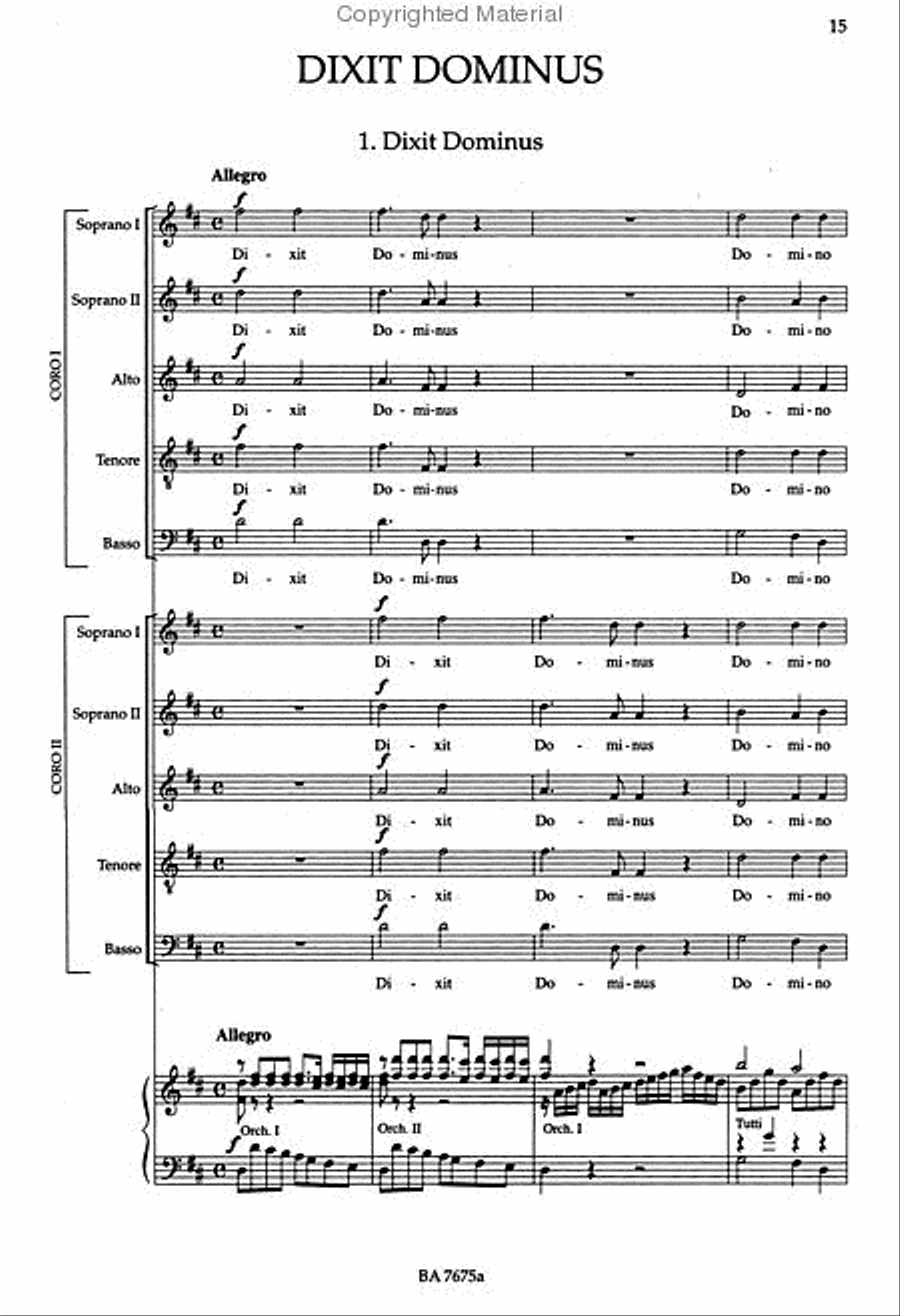Vespro della Beata Vergine / Vesper SSATB scores gallery preview page 2