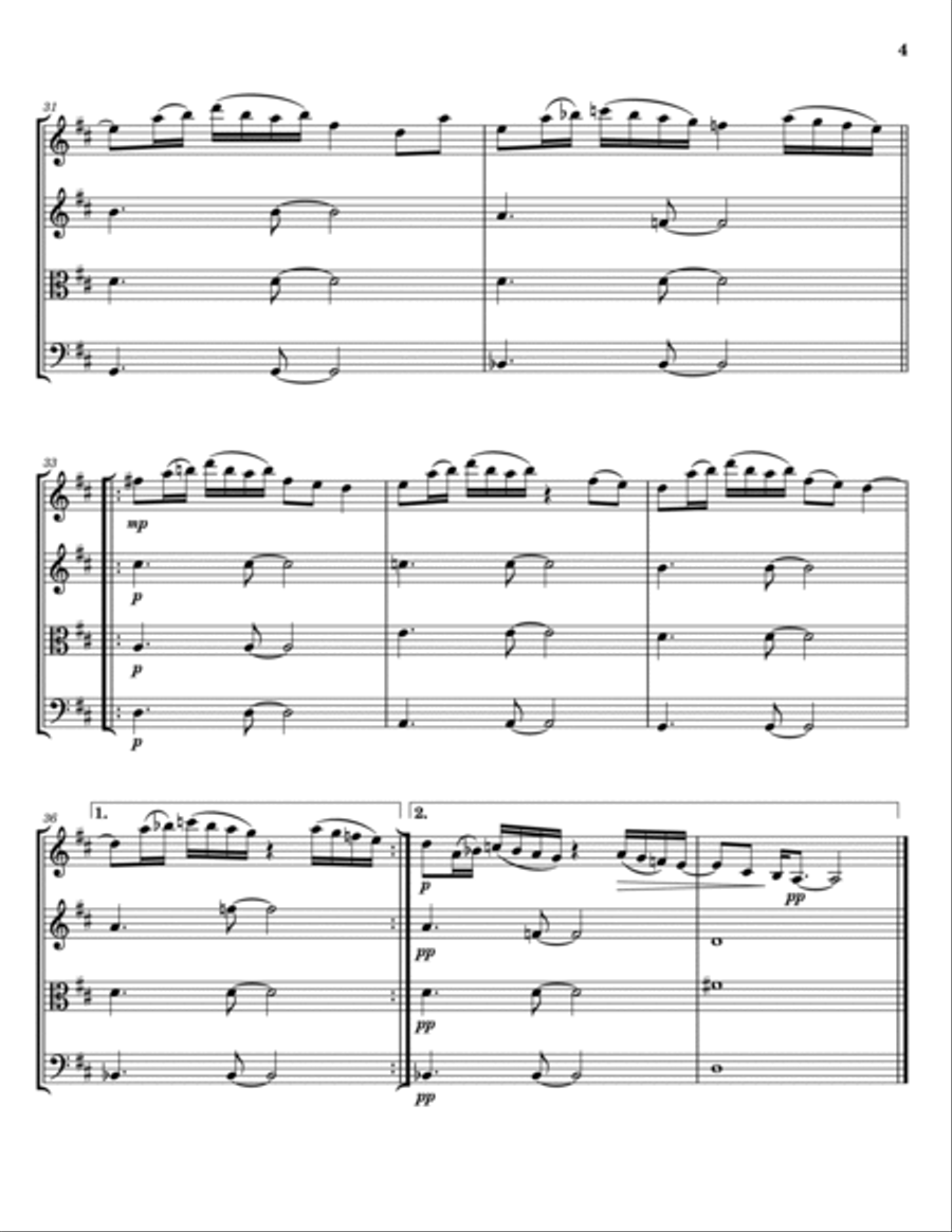Best Part String Quartet scores gallery preview page 4
