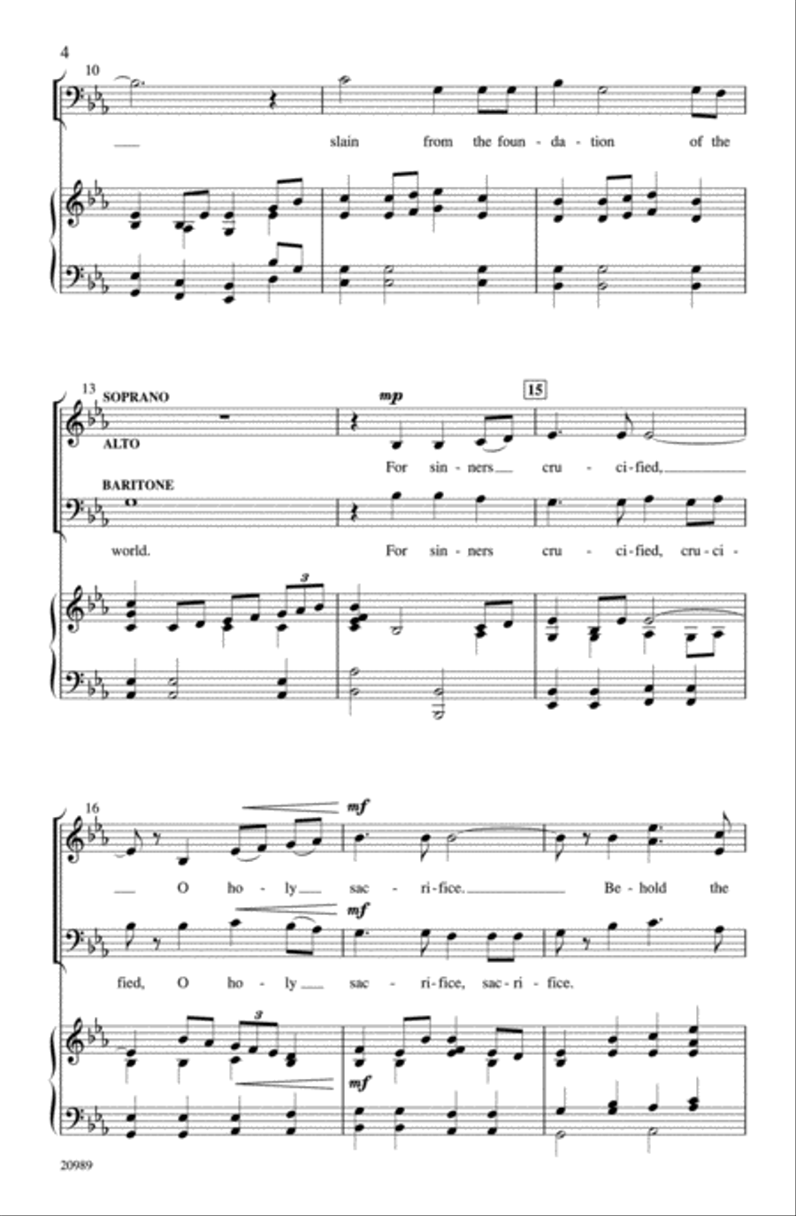 Behold the Lamb Behold the Lamb 3-Part scores gallery preview page 4