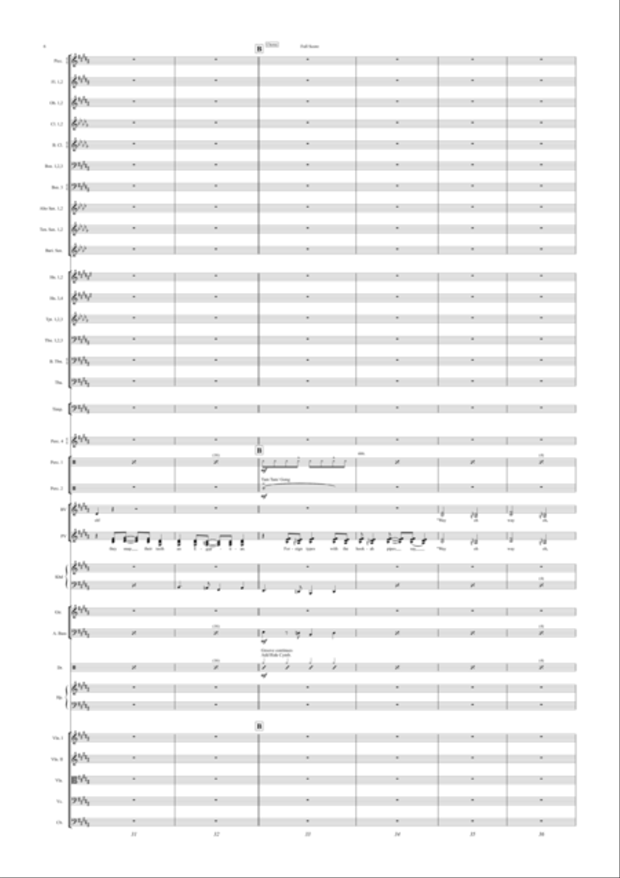 Walk Like An Egyptian Full Orchestra scores gallery preview page 6