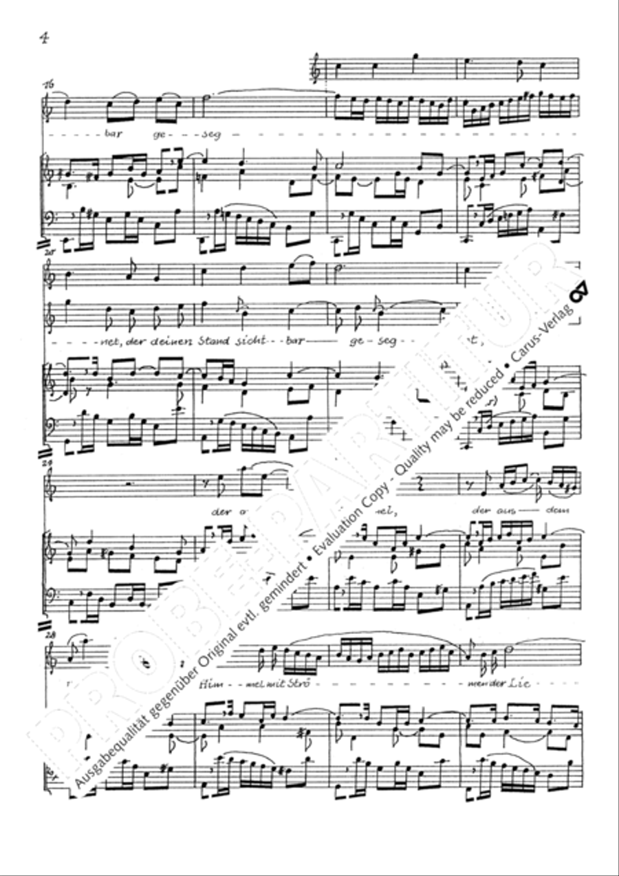 Praise ye, Almighty God, King and our ruler exalted (Lobe den Herren, den machtigen Konig) Tenor Voice scores gallery preview page 9