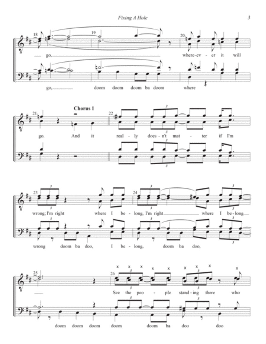 Fixing A Hole TTBB scores gallery preview page 3