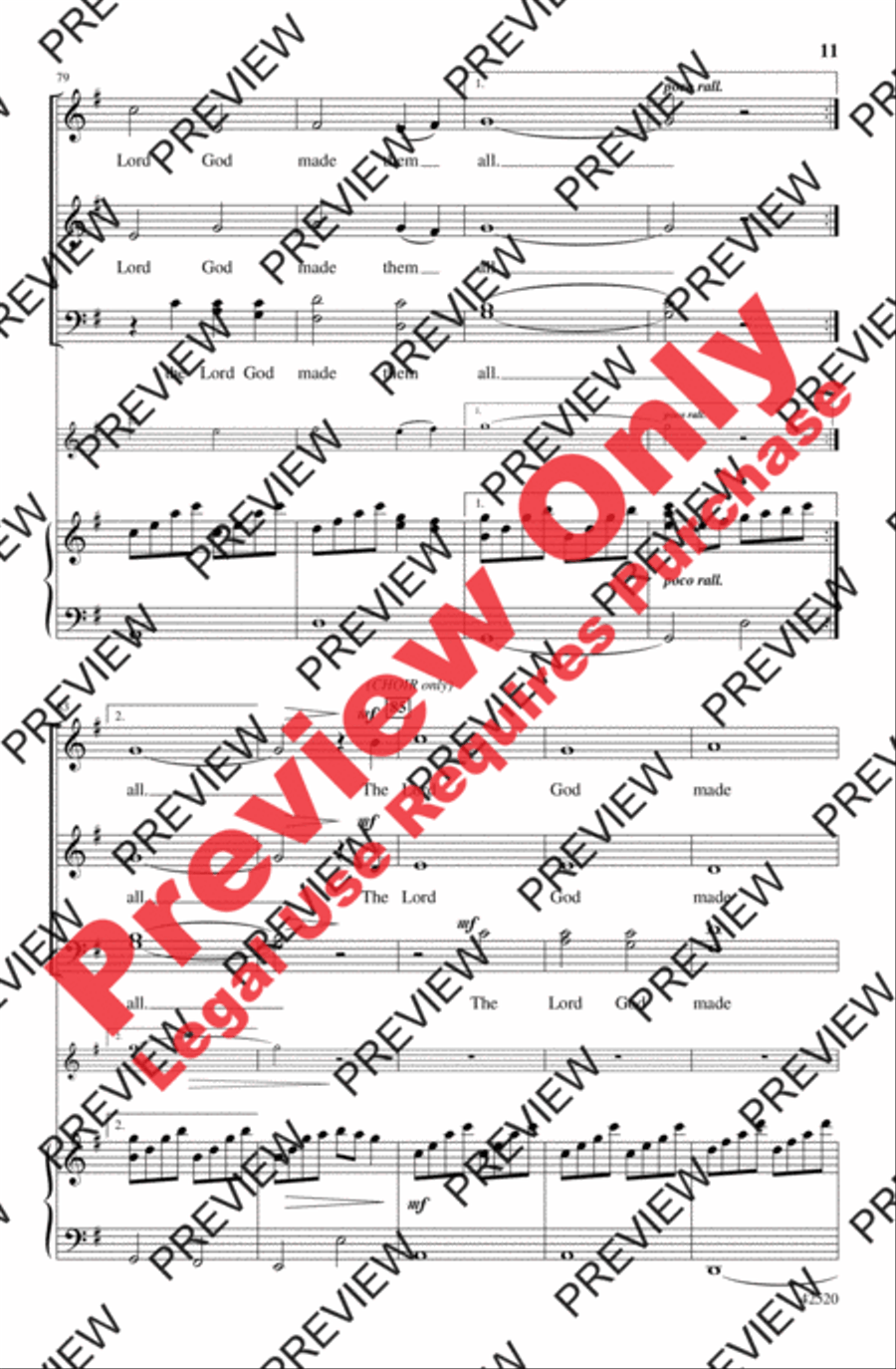 The Lord Made Them All The Lord Made Them All 4-Part scores gallery preview page 11