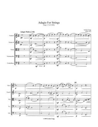 Book cover for Adagio for Strings