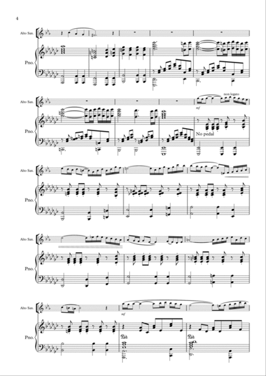 Concerto Pour Une Voix Concerto Pour Une Voix Alto Saxophone scores gallery preview page 4