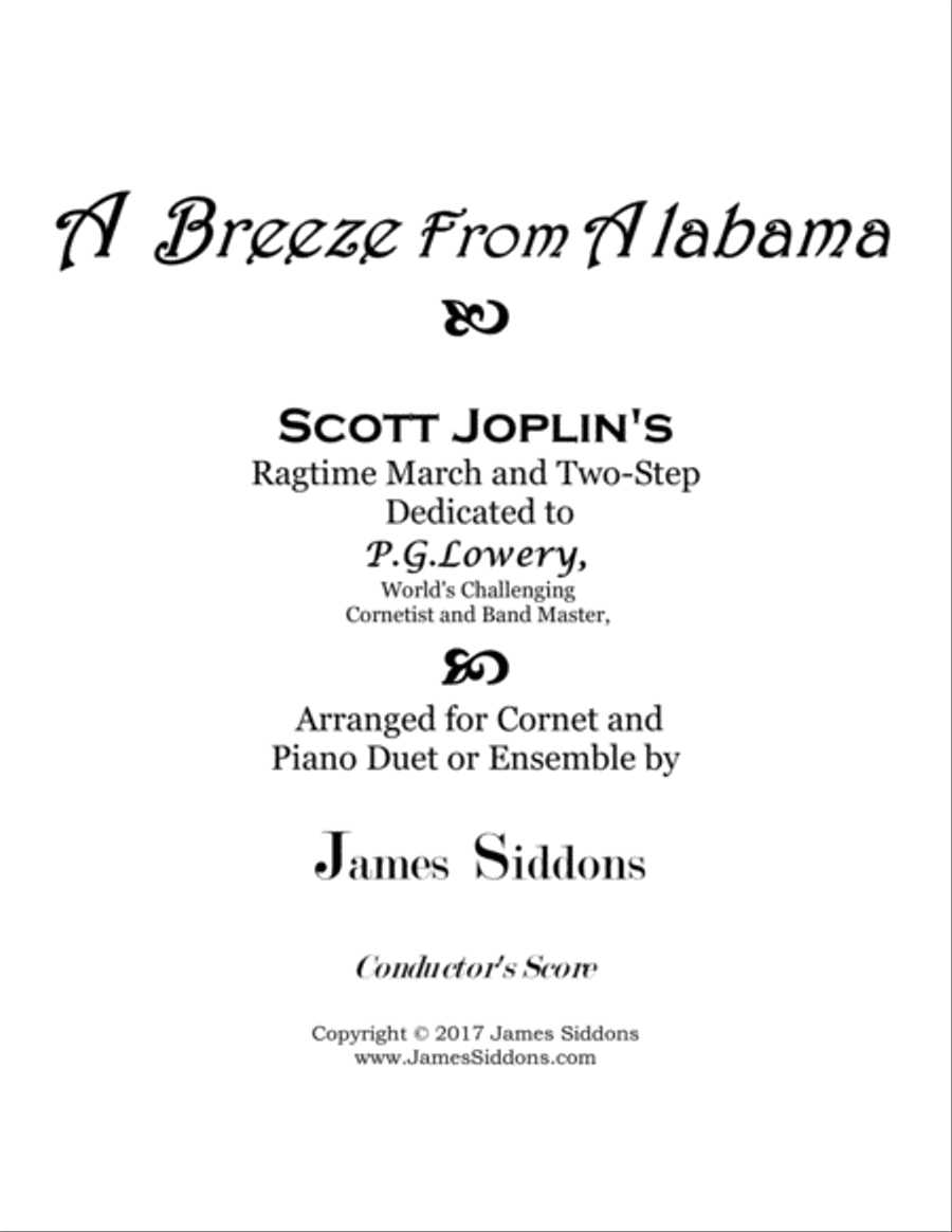 A Breeze from Alabama Trumpet Solo scores gallery preview page 1