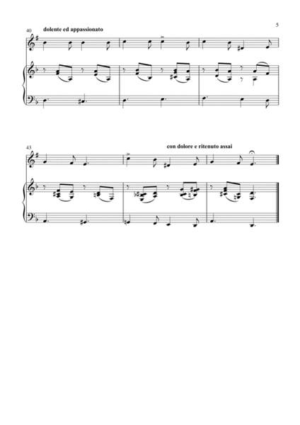 Alessandro Scarlatti - O cessate di piagarmi (Piano and Tenor Sax) image number null