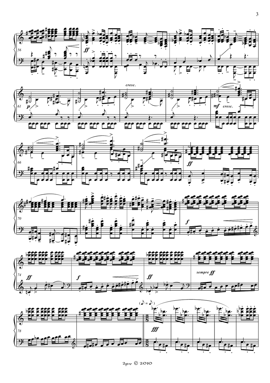 The Perfect Fool (ballet music) Piano Solo scores gallery preview page 3
