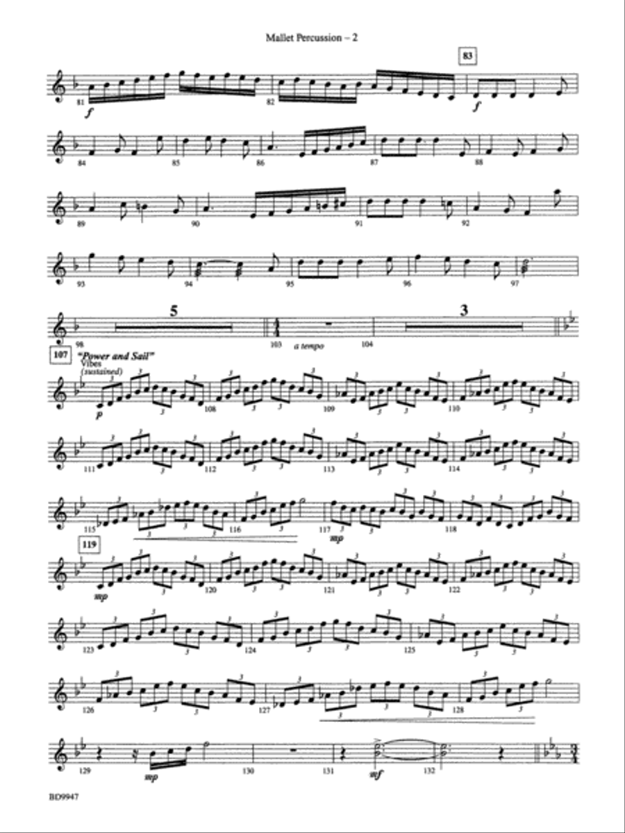 Chesapeake: Mallets Chesapeake: Mallets Concert Band scores gallery preview page 2