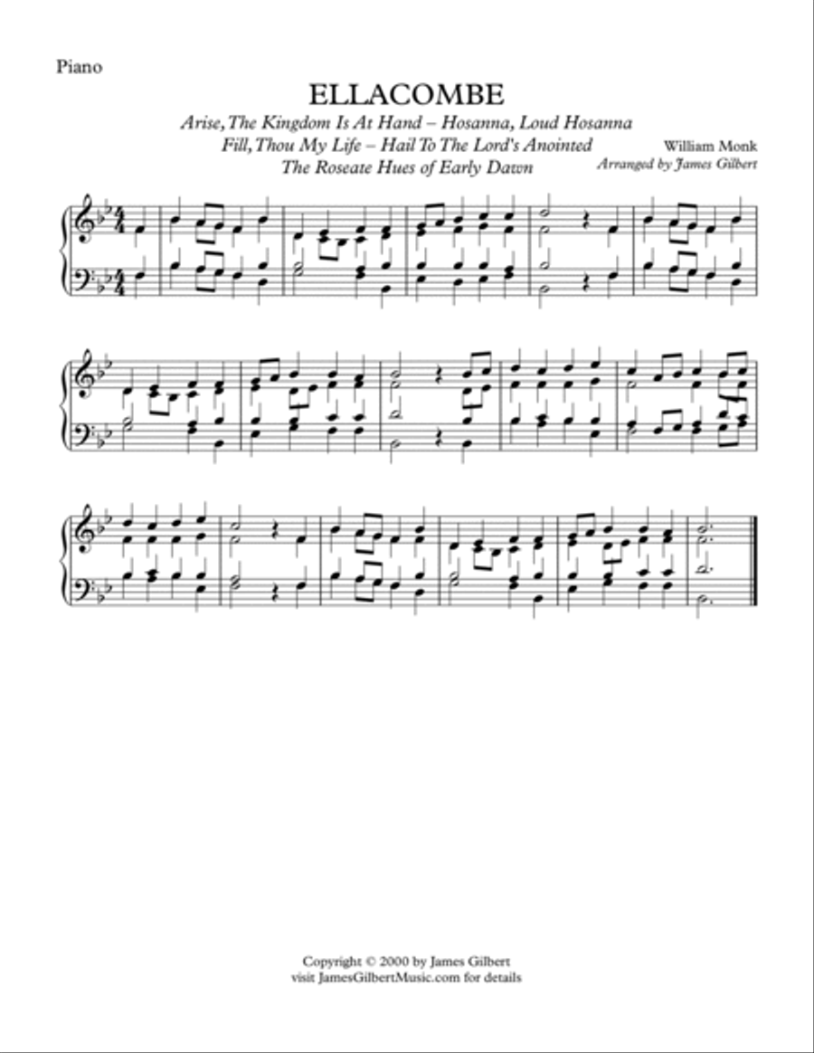 ELLACOMBE (Hail To The Lord's Anointed) ELLACOMBE (Hail To The Lord's Anointed) Small Ensemble scores gallery preview page 3