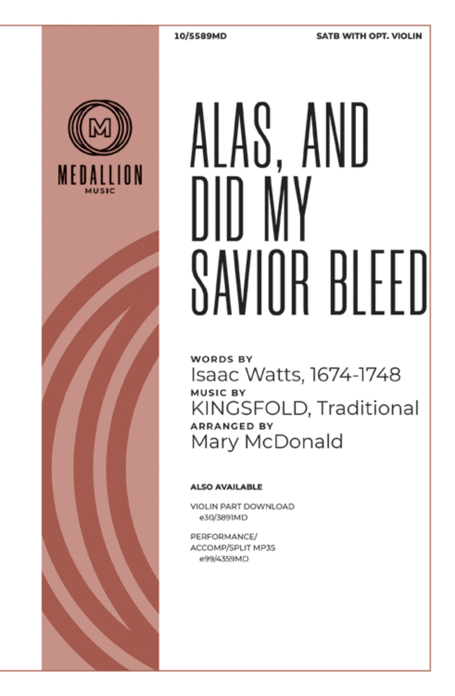 Alas, and Did My Savior Bleed 4-Part scores gallery preview page 1