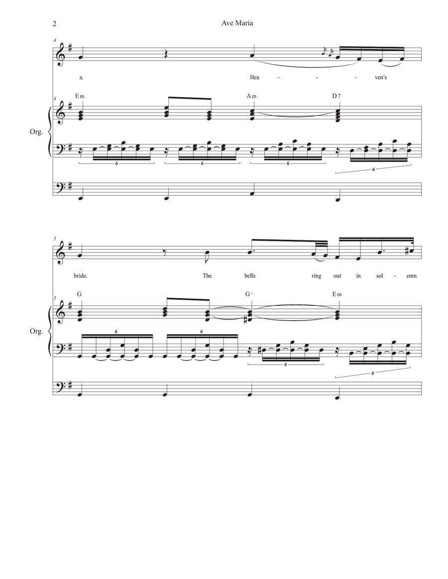 Ave Maria, Op. 52 No. 6 Ave Maria, Op. 52 No. 6 Low Voice scores gallery preview page 2