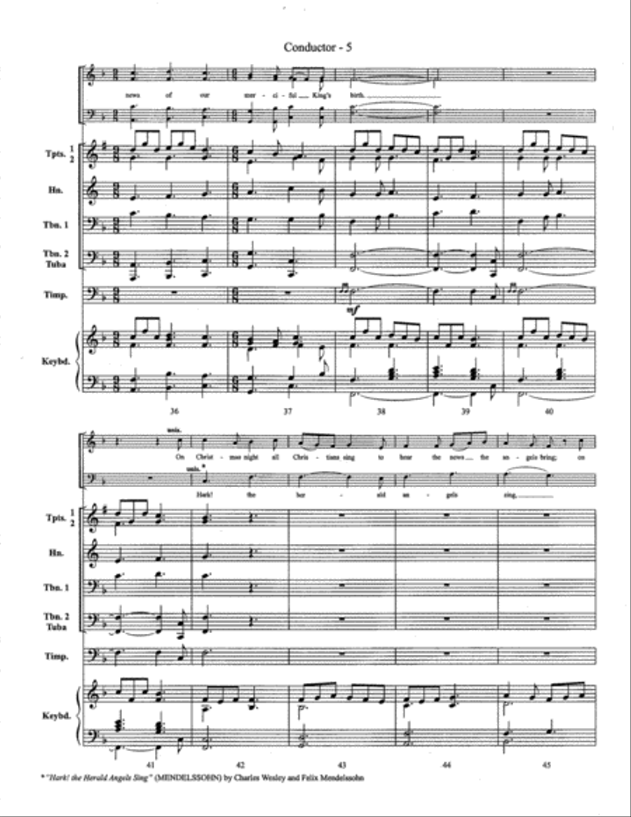Glory to the Newborn King! Horn scores gallery preview page 6