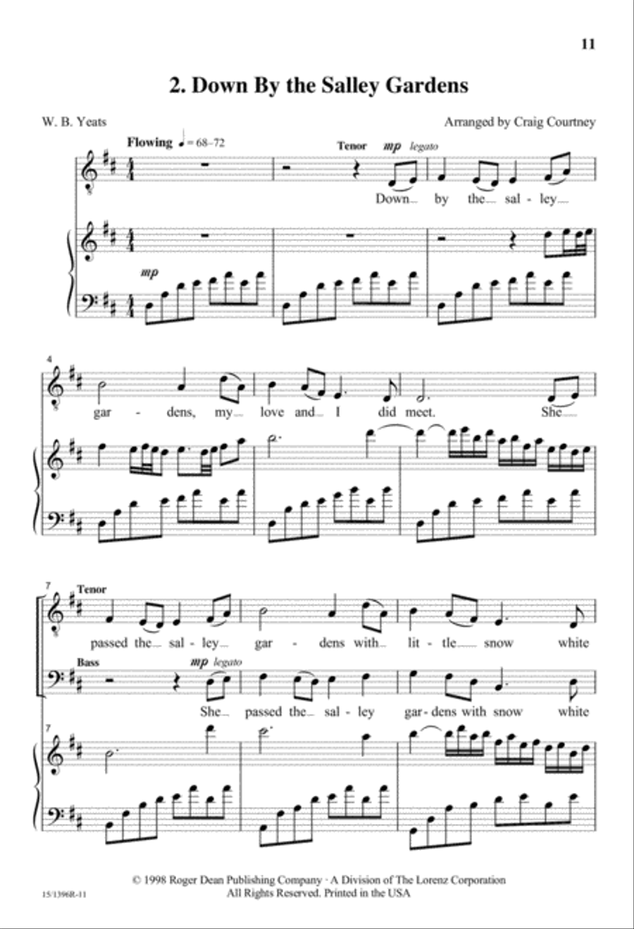 Three Irish Folk Songs Divisi scores gallery preview page 11
