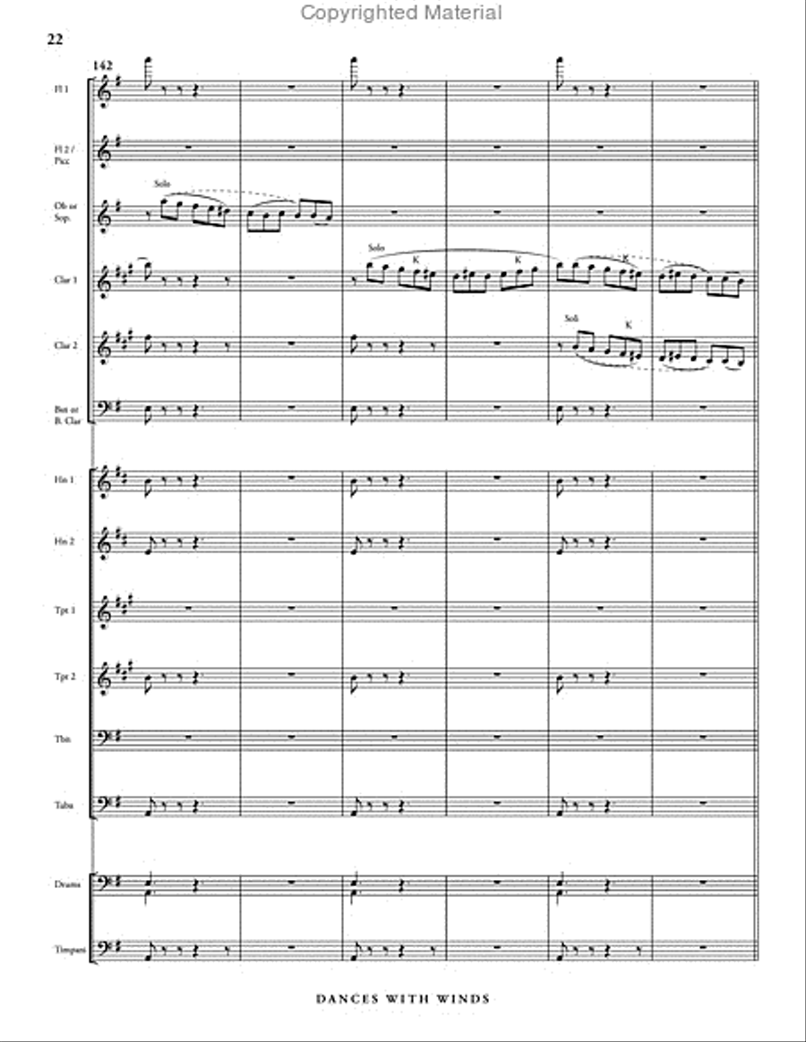 Dances with Winds Dances with Winds Concert Band scores gallery preview page 28