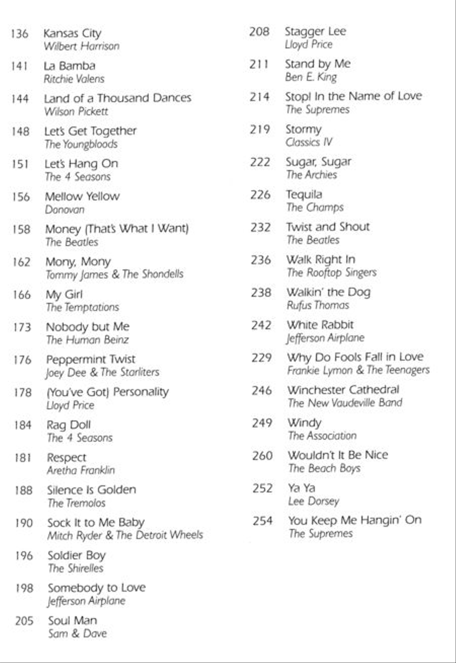 The Big Book of Oldies Piano, Vocal, Guitar scores gallery preview page 3