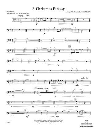 A Christmas Fantasy: (wp) 3rd B-flat Trombone B.C.