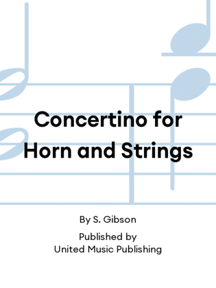 Concertino for Horn and Strings