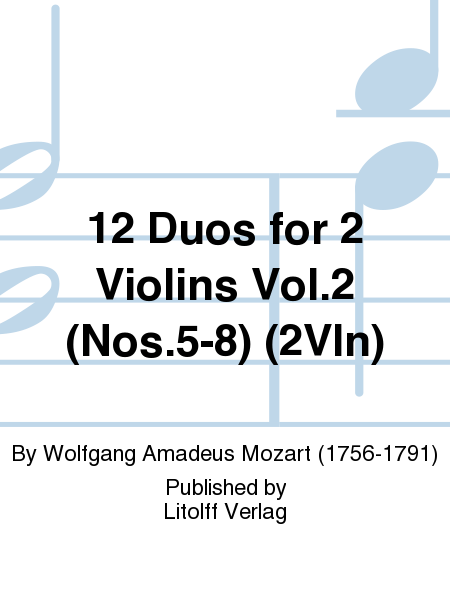 12 Duos for 2 Violins Vol. 2 (Nos. 5-8)