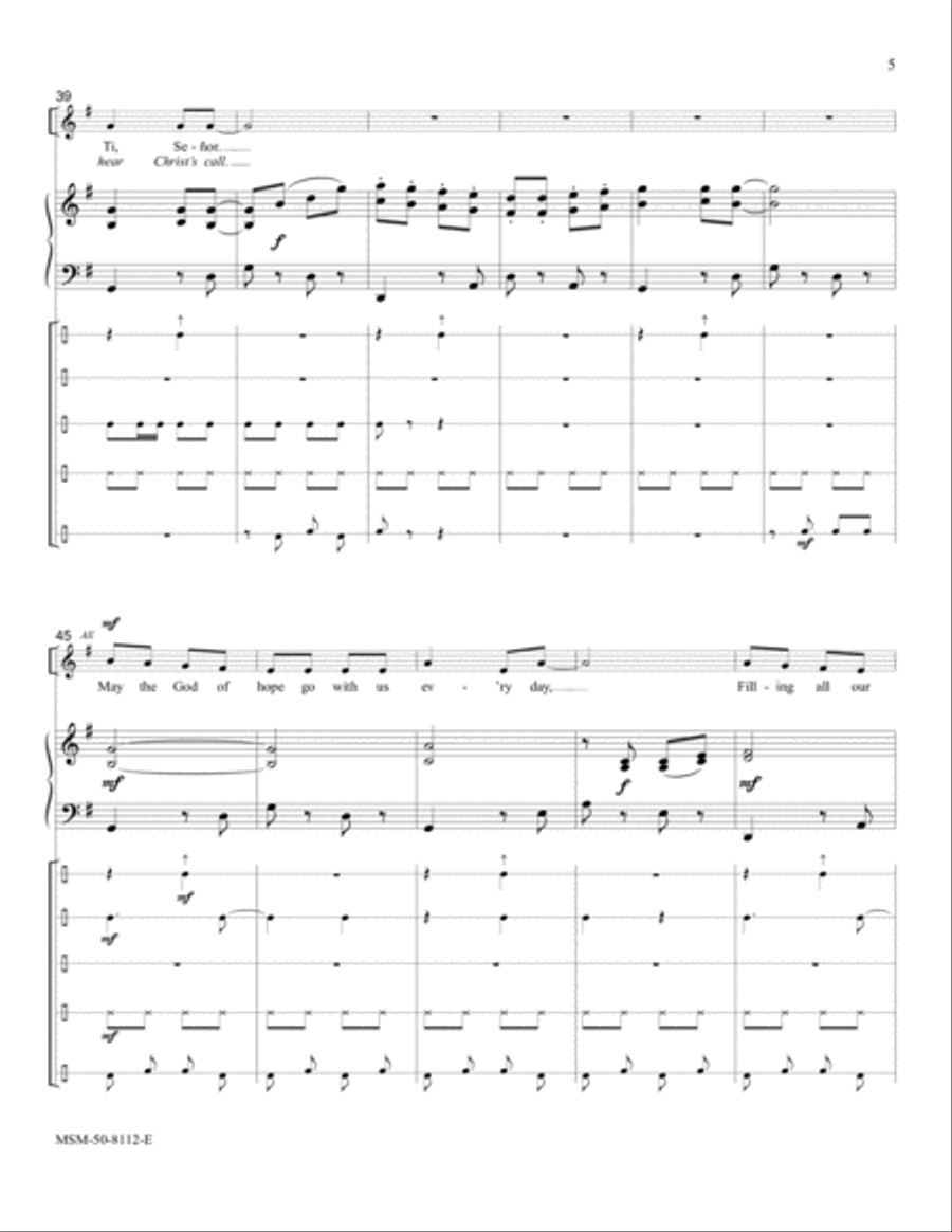 Song of Hope Choir scores gallery preview page 5
