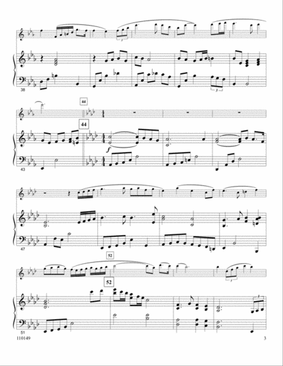 I Need Thee Every Hour Flute Solo scores gallery preview page 3