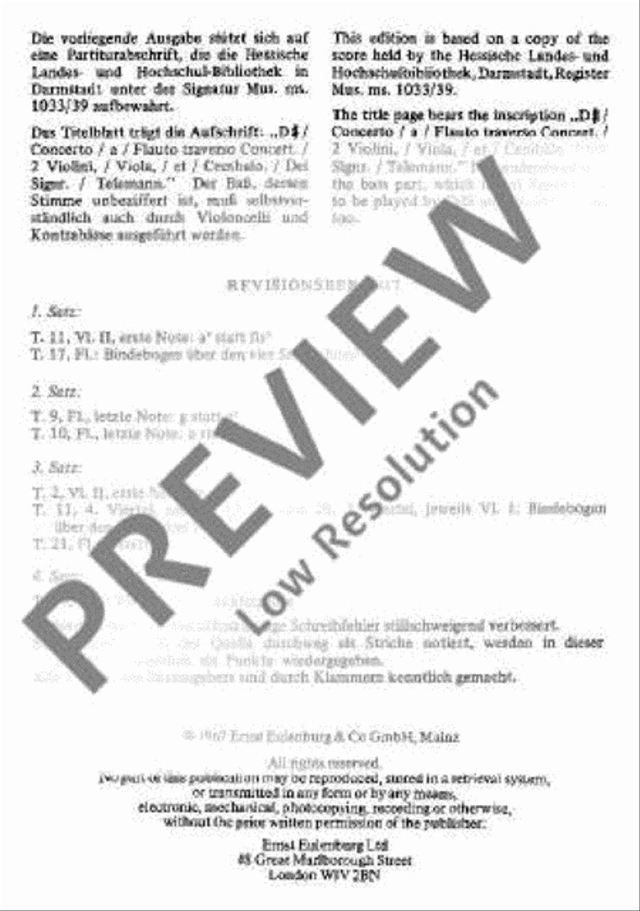 Concerto D major Concerto D major String Orchestra scores gallery preview page 3