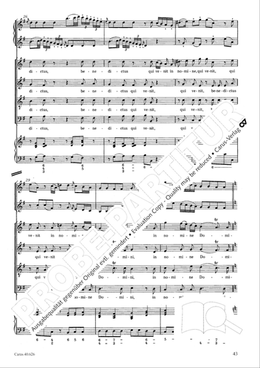 Mass in C Major Mass in C Major 4-Part scores gallery preview page 43