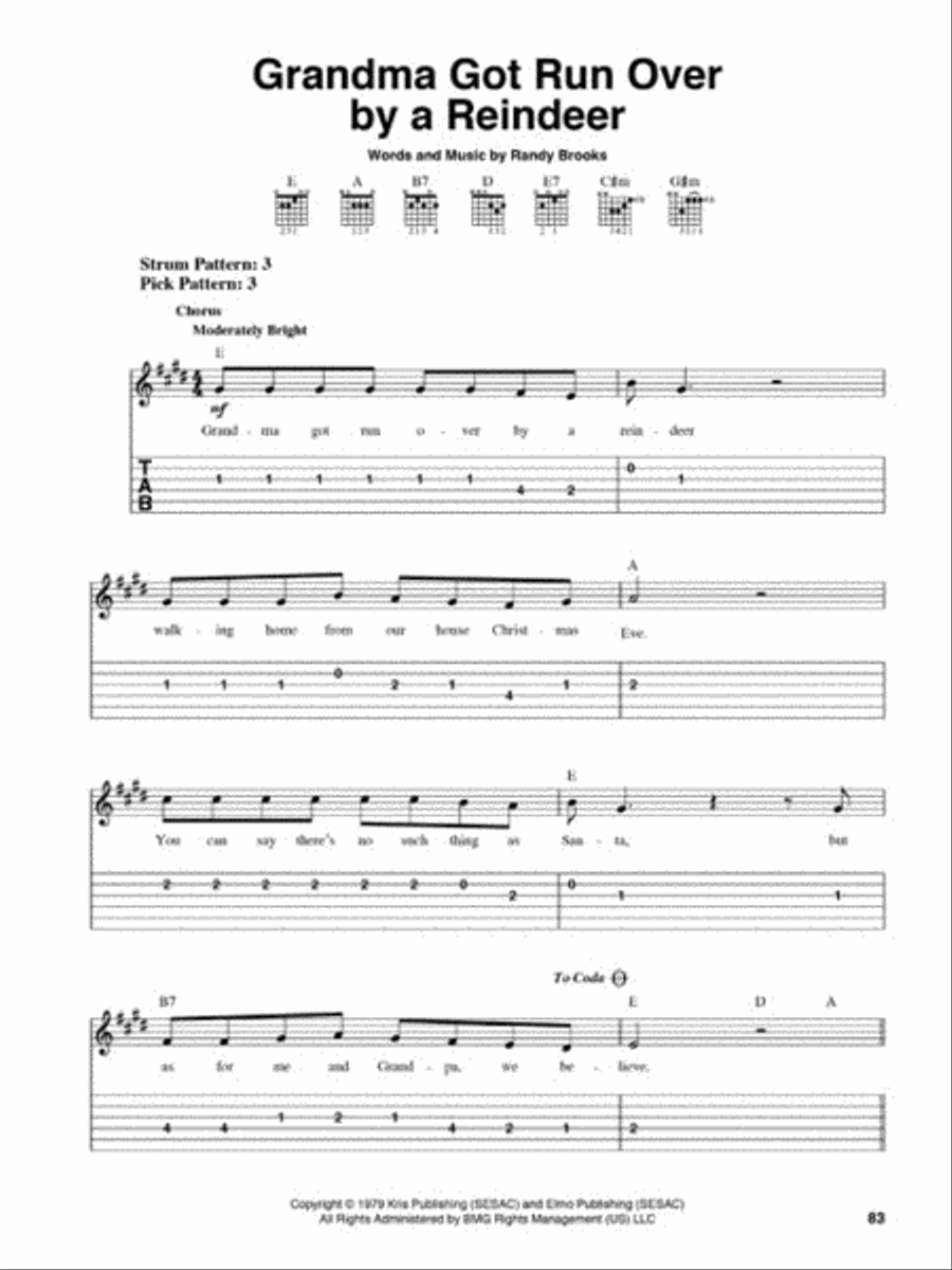 The Best Christmas Guitar Fake Book Ever – 3rd Edition Guitar Tablature scores gallery preview page 5