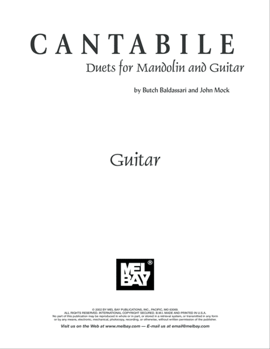 Cantabile Classical Guitar scores gallery preview page 2