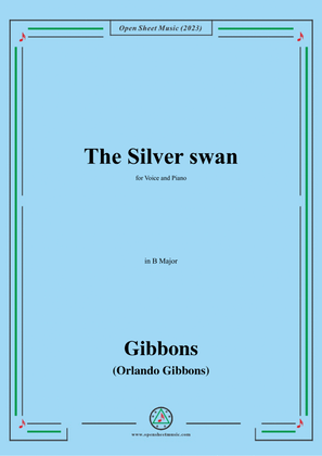 O. Gibbons-The Silver swan,in B Major