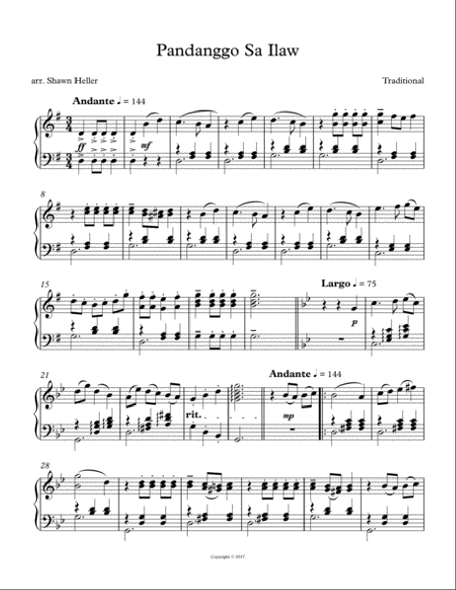 Candle Dance (Pandanggo sa ilaw) SA scores gallery preview page 2