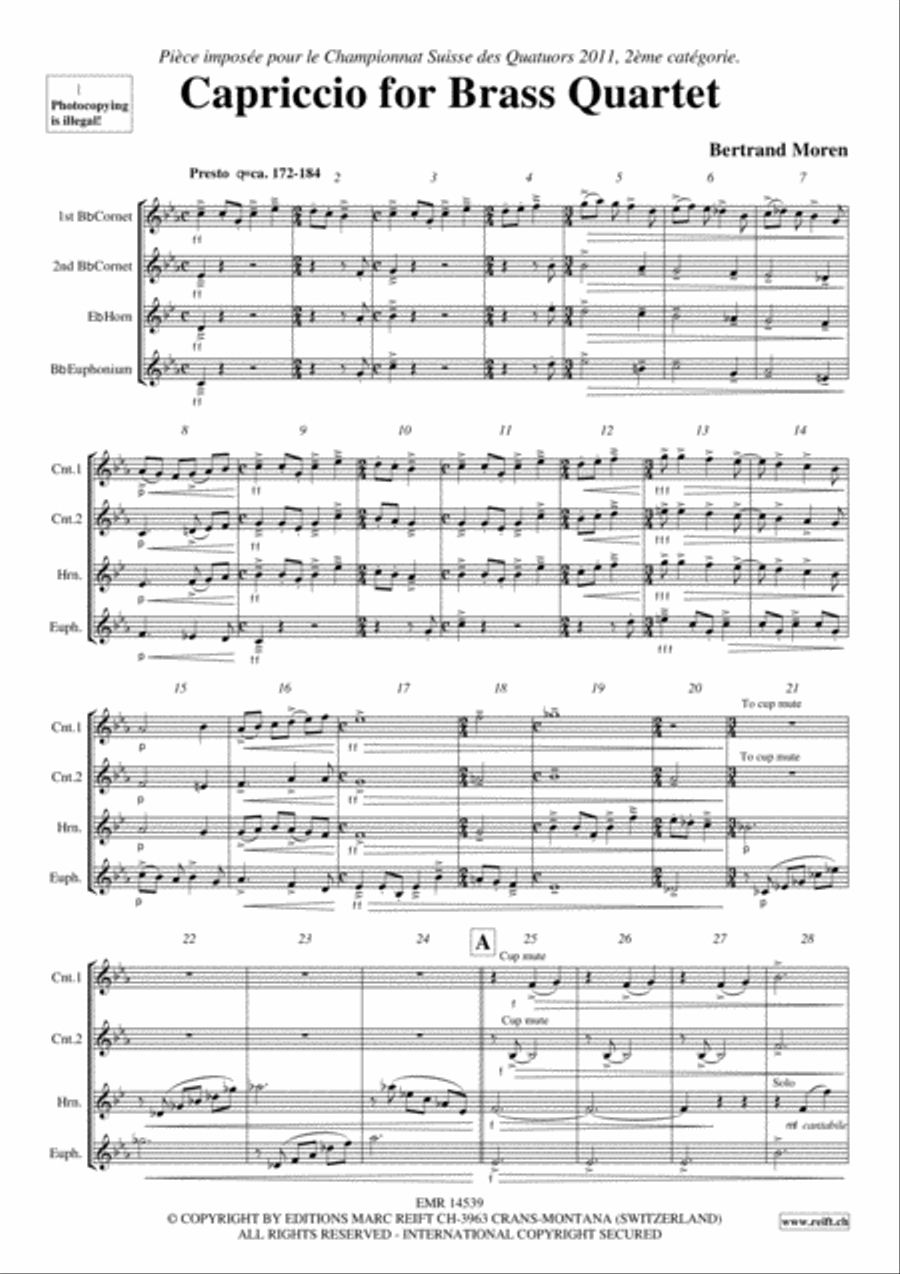 Capriccio Brass Ensemble scores gallery preview page 4