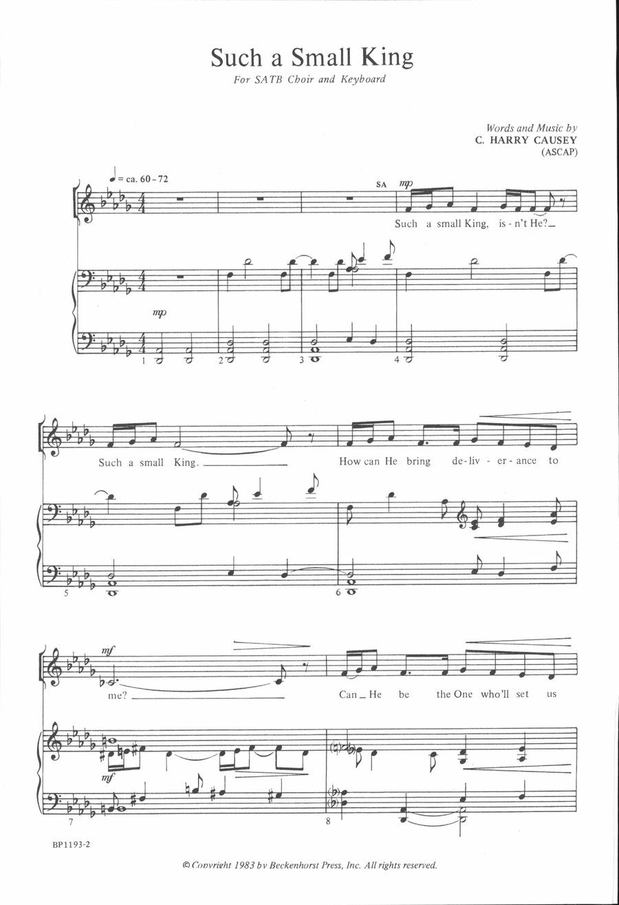 Such a Small King Such a Small King 4-Part scores gallery preview page 2