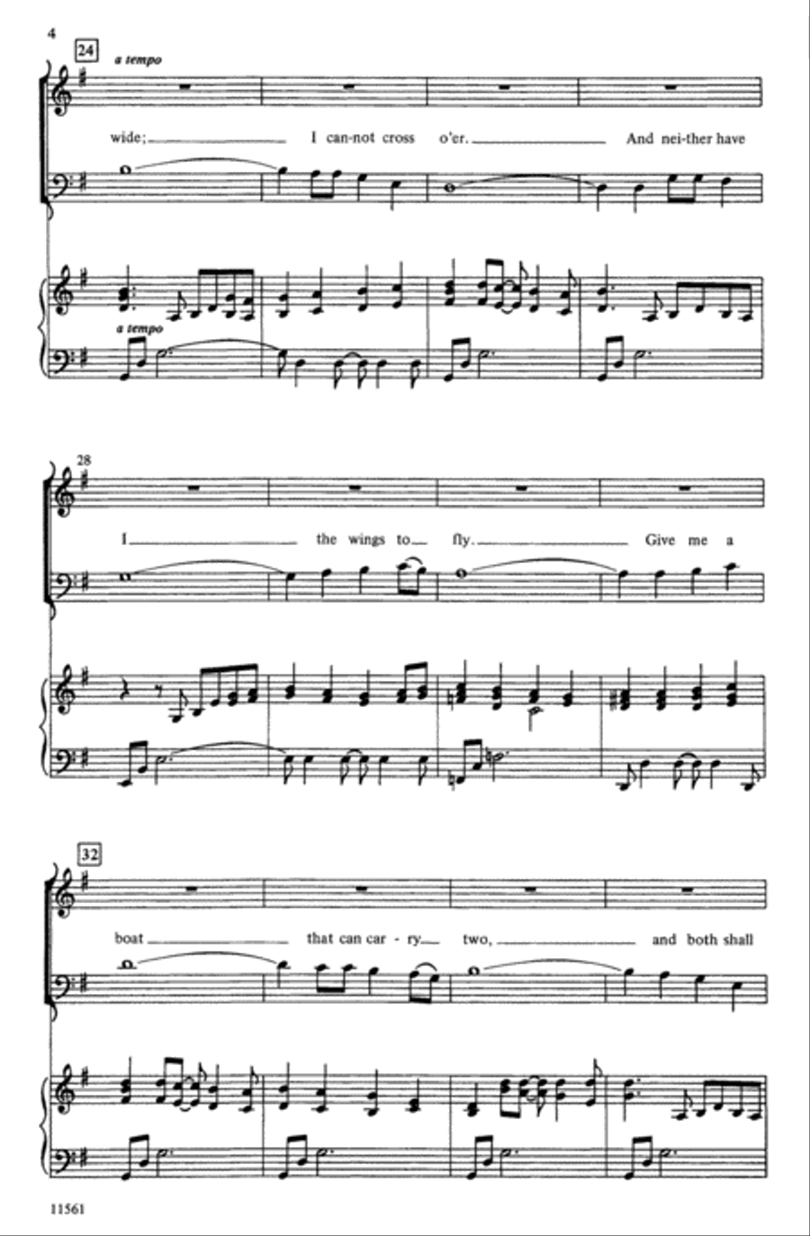 A Distant Shore (The Water Is Wide) Choir scores gallery preview page 3