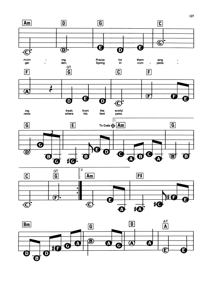 Morning Has Broken Morning Has Broken Electronic Keyboard scores gallery preview page 2
