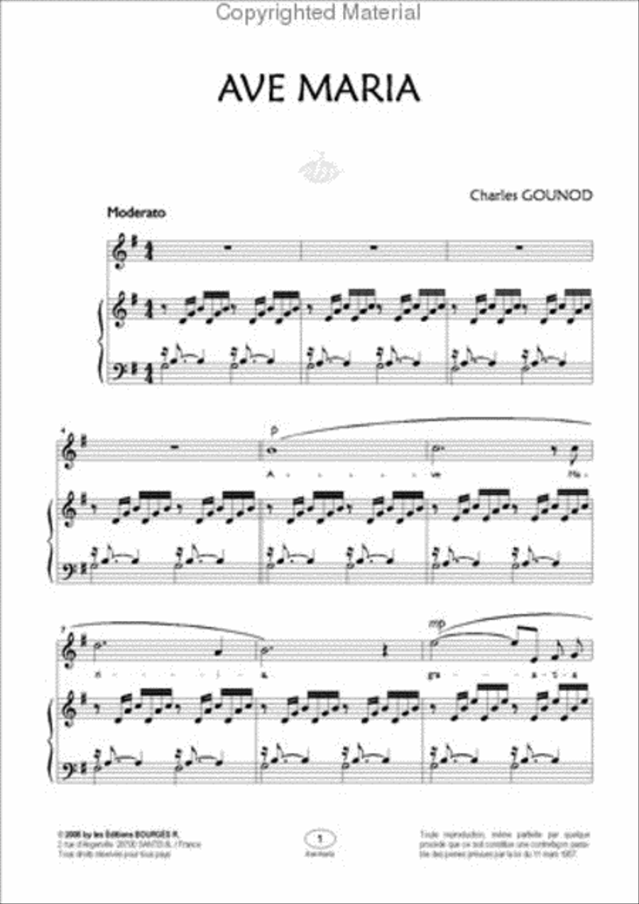 Ave Maria Voix Haute (Collection Anacrouse) Voice scores gallery preview page 3