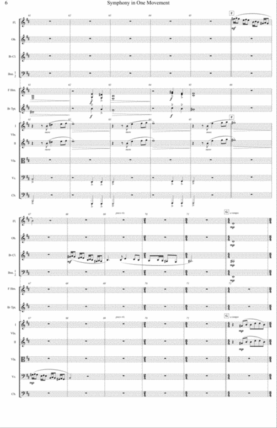 Symphony in One Movement Full Orchestra scores gallery preview page 6