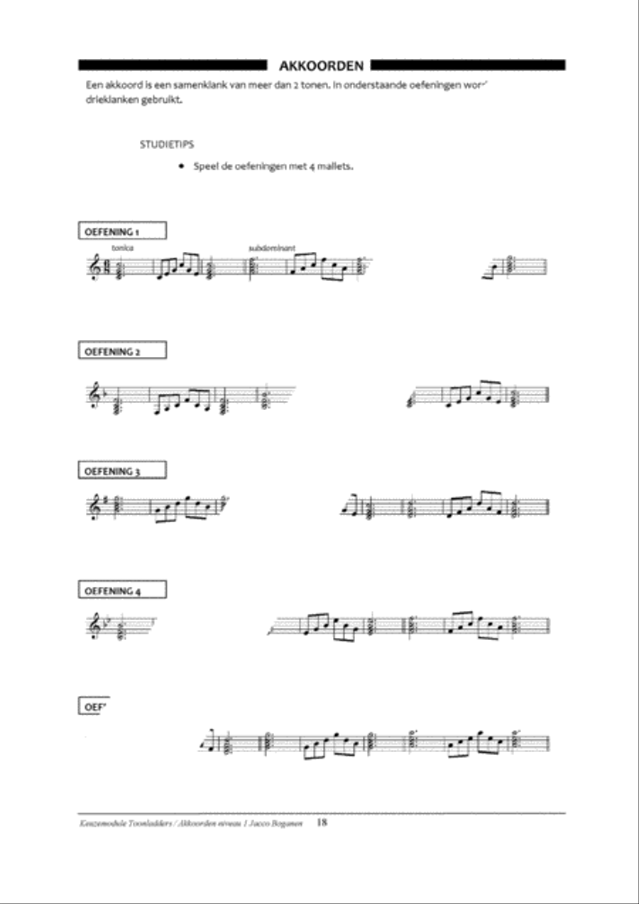 Percussion Modular: Toonladders / Akkoorden 1 Percussion scores gallery preview page 20