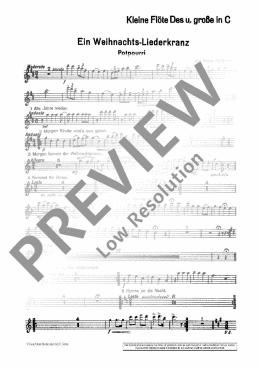 Ein Weihnachts-Liederkranz-Potpourri Concert Band scores gallery preview page 6