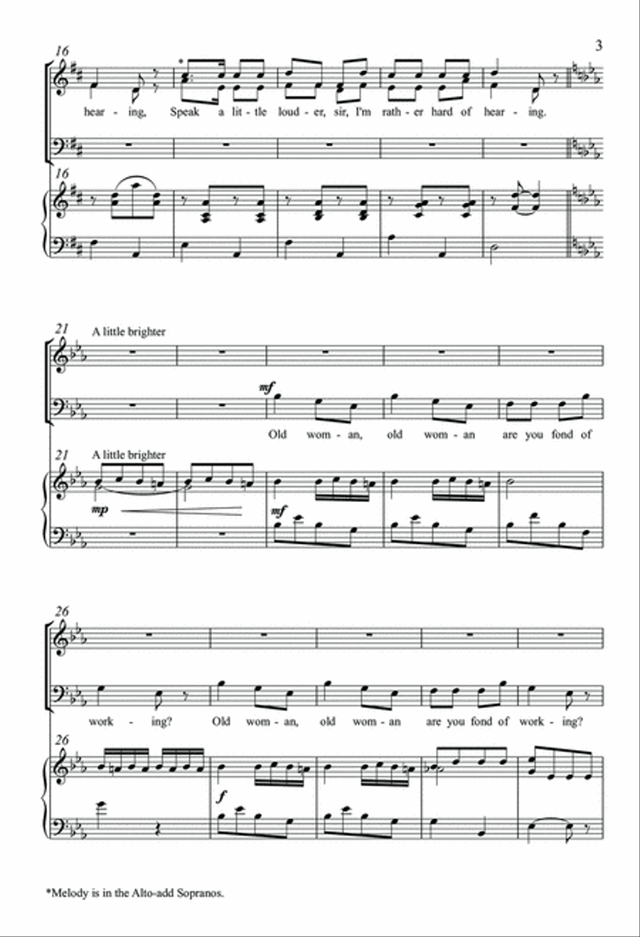 The Deaf Woman's Courtship 3-Part scores gallery preview page 3