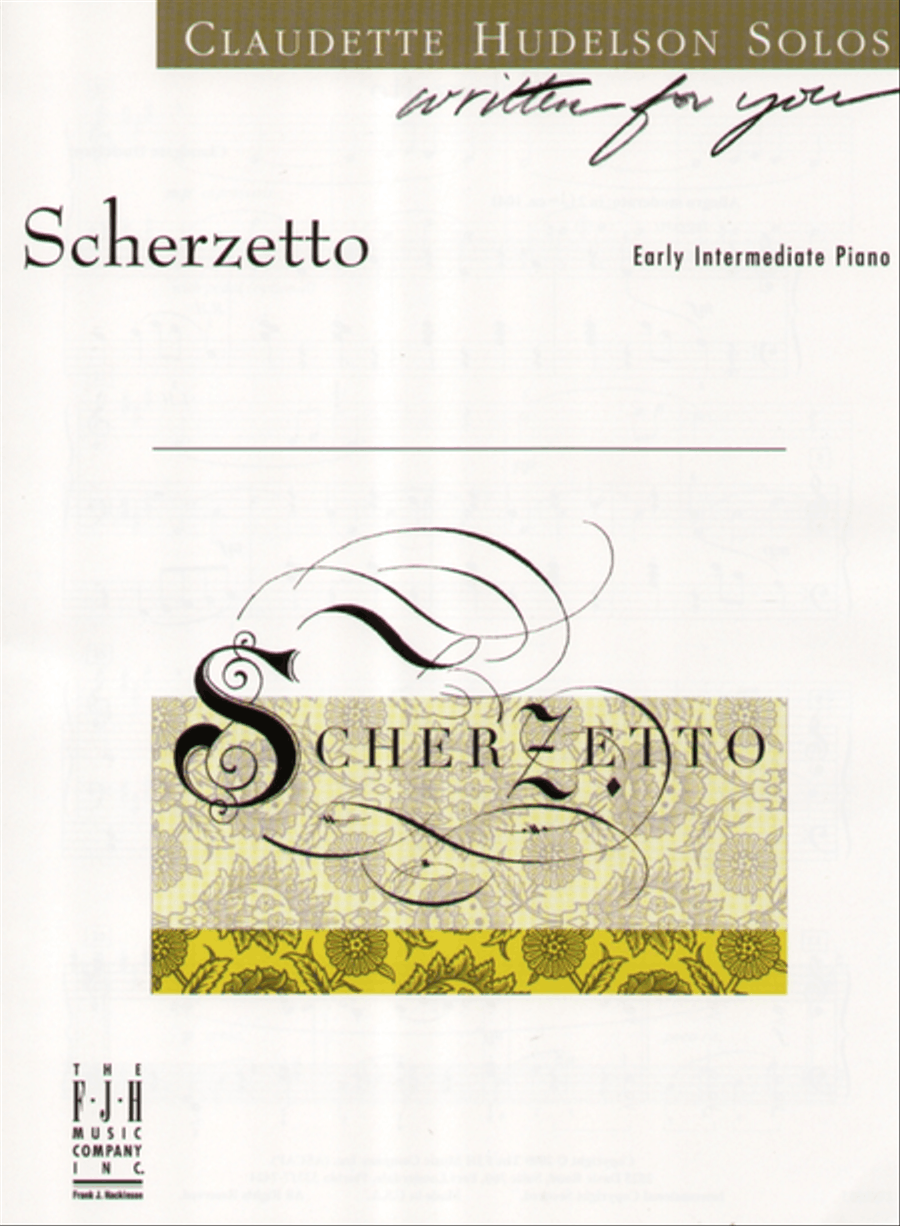 Scherzetto Piano Solo scores gallery preview page 1