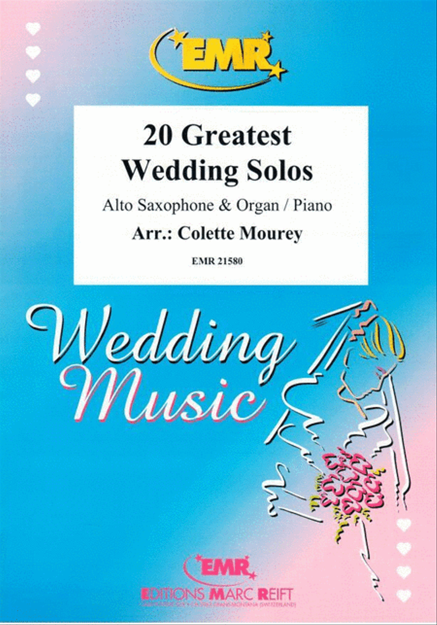 20 Greatest Wedding Solos Alto Saxophone scores gallery preview page 1