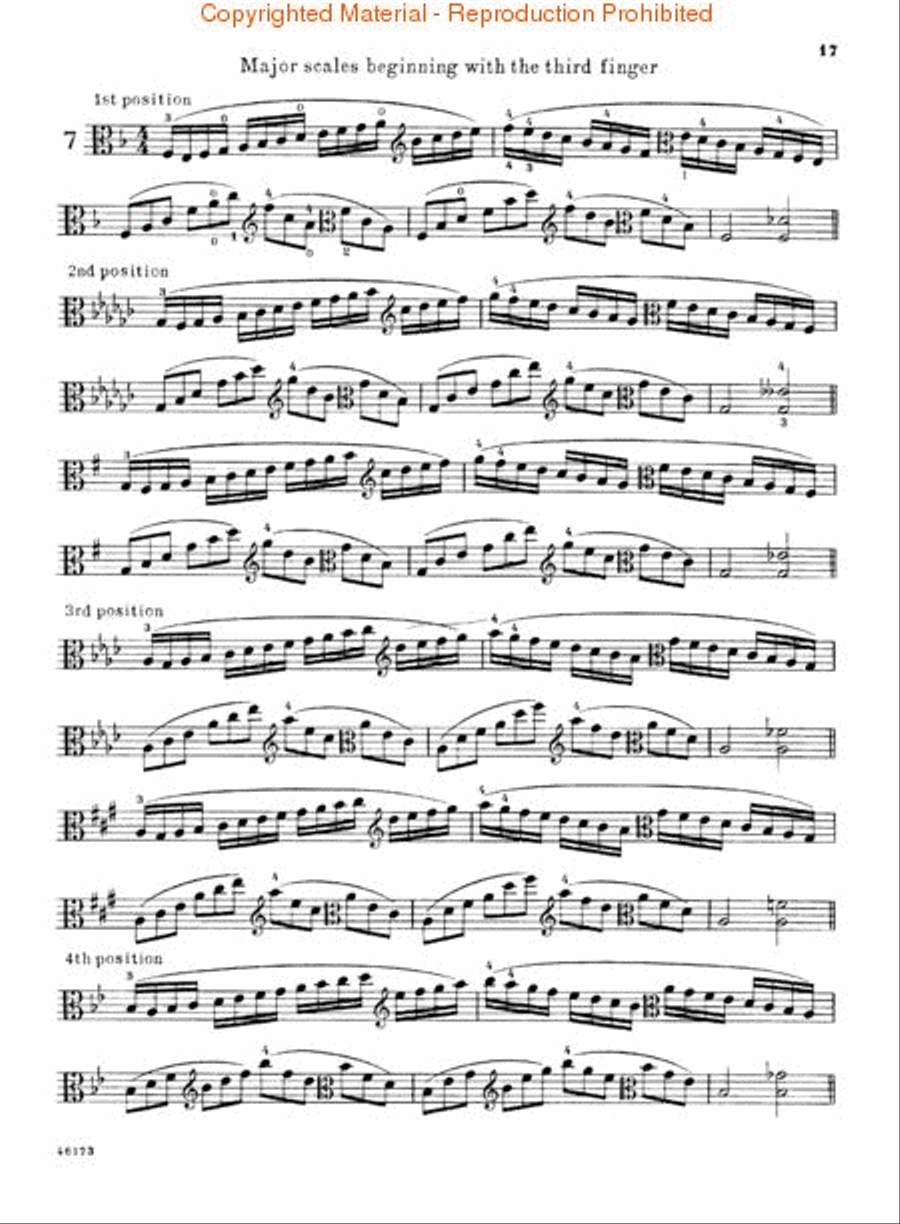 Scale Studies for Viola Viola scores gallery preview page 2