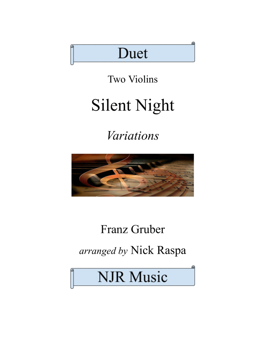 Silent Night - Variations (Violin Duet) Complete Set image number null