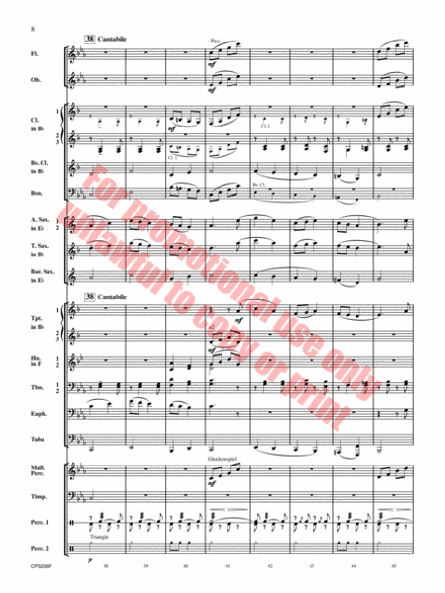 Dorian Dialogue Concert Band scores gallery preview page 9