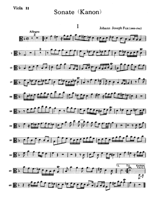Fux: Sonata (Canon) for Two Violas and Basso Continuo