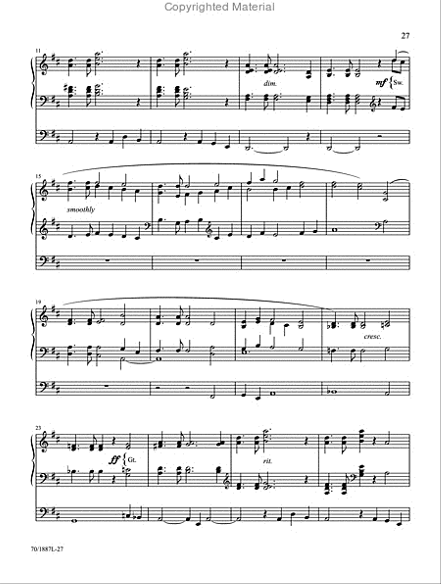 Hymns of Joyful Praise Hymns of Joyful Praise Organ Solo scores gallery preview page 3