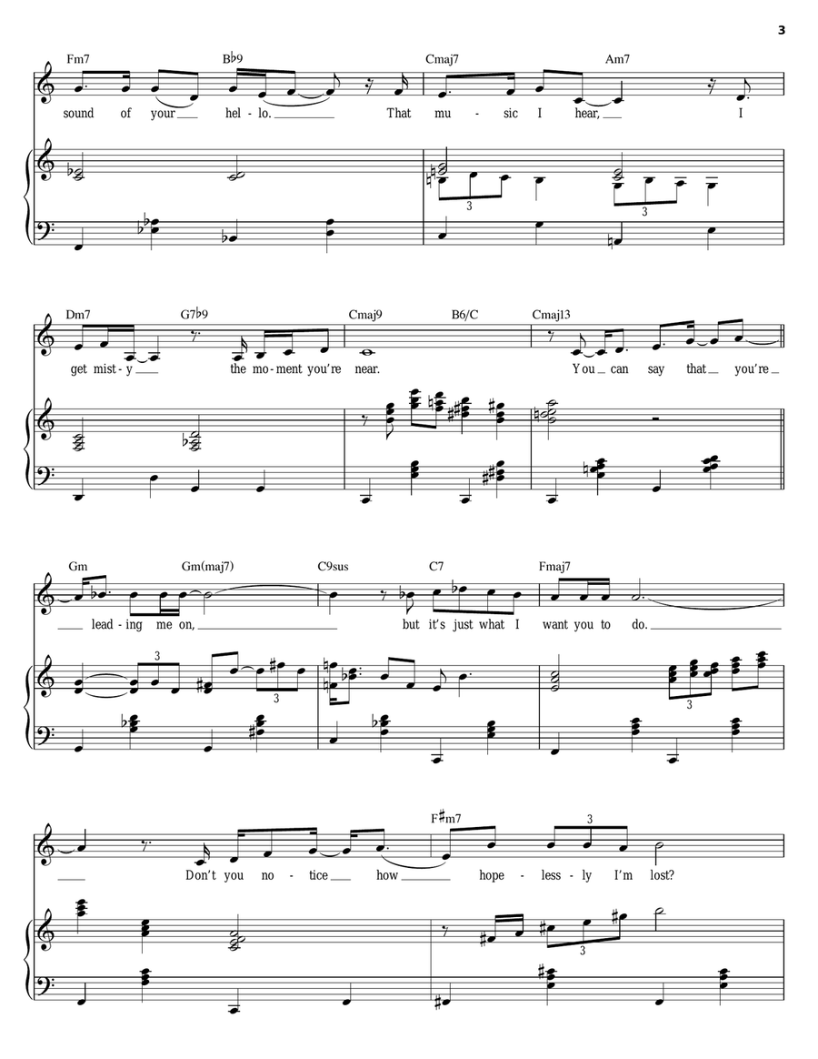 Misty Piano, Vocal scores gallery preview page 3
