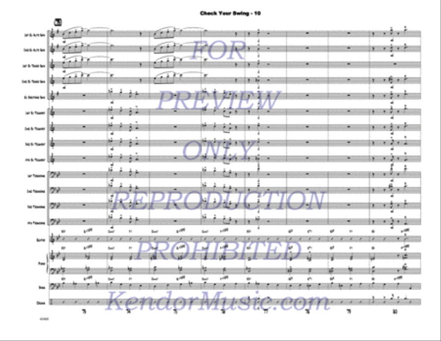 Check Your Swing Check Your Swing Jazz Ensemble scores gallery preview page 11