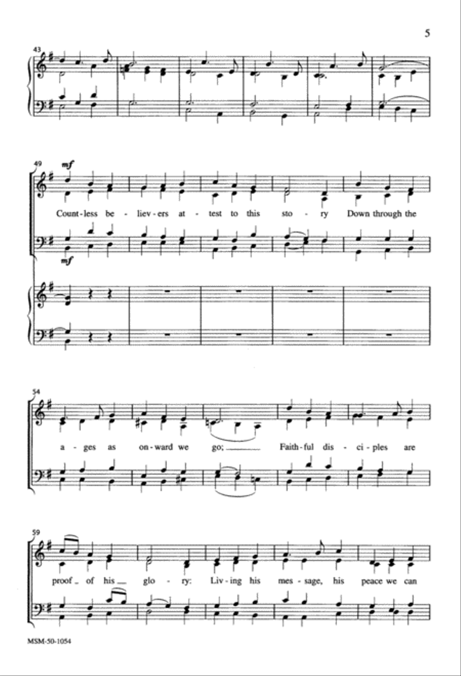 Christians, Rejoice 4-Part scores gallery preview page 3